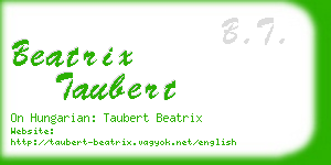 beatrix taubert business card